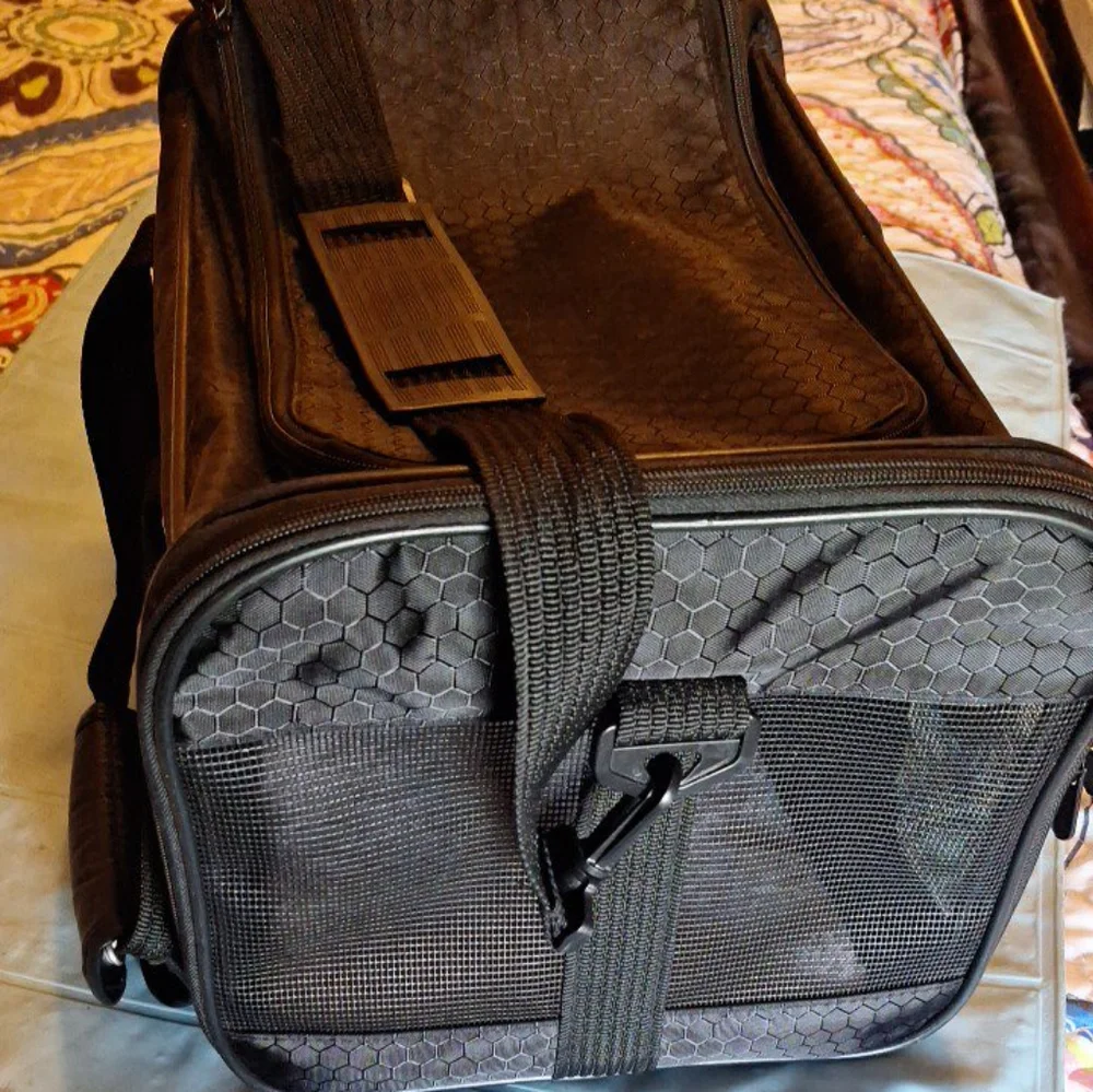 Small pet carrier.